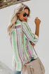 Sweet Enough Striped Button Down Top