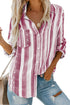 Sweet Enough Striped Button Down Top