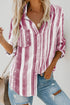 Sweet Enough Striped Button Down Top