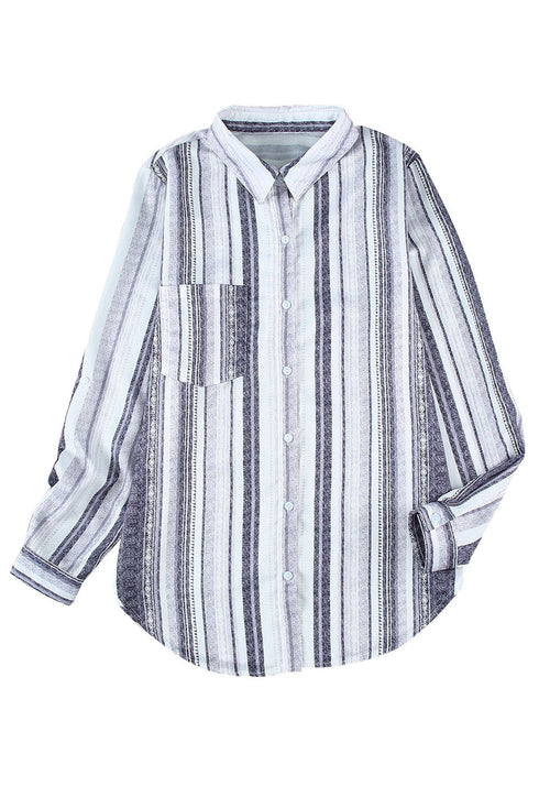 Sweet Enough Striped Button Down Top