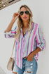 Sweet Enough Striped Button Down Top
