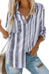 Sweet Enough Striped Button Down Top