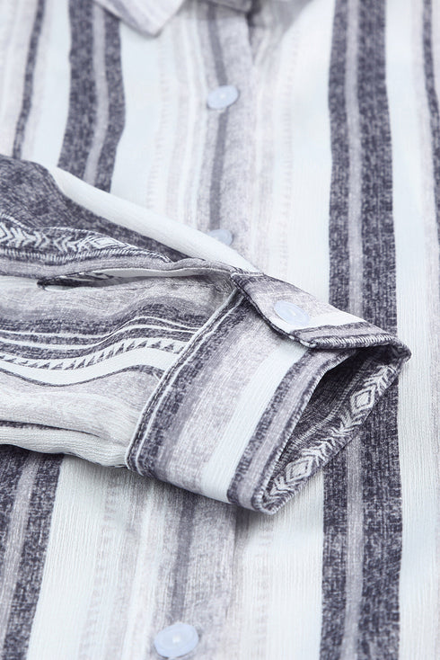 Sweet Enough Striped Button Down Top