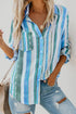 Sweet Enough Striped Button Down Top