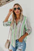 Sweet Enough Striped Button Down Top