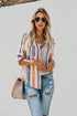 Sweet Enough Striped Button Down Top