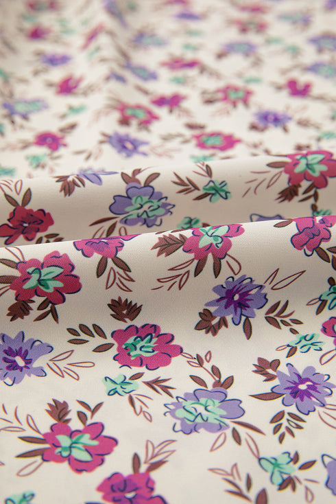 Sweet Garden Daydream Smocked Floral Spaghetti Strap Midi Sundress