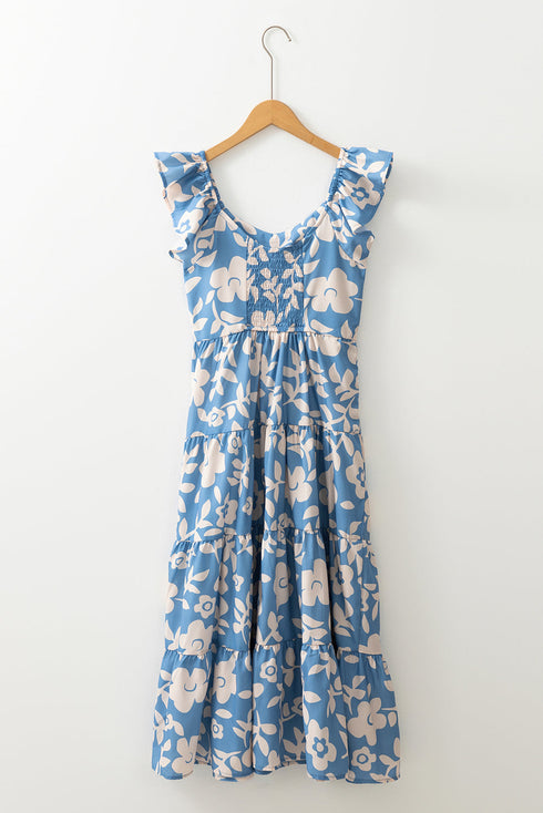 Sweet Magnolia Garden Tiered Midi Dress