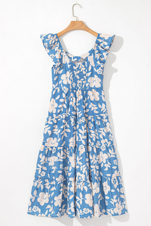 Sweet Magnolia Garden Tiered Midi Dress
