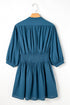 Sweet Savannah Shirred Button-Front Mini Dress