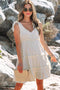 Sweet Summer Breeze Tiered Ruffle Tie Shoulder Mini Dress