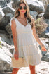 Sweet Summer Breeze Tiered Ruffle Tie Shoulder Mini Dress