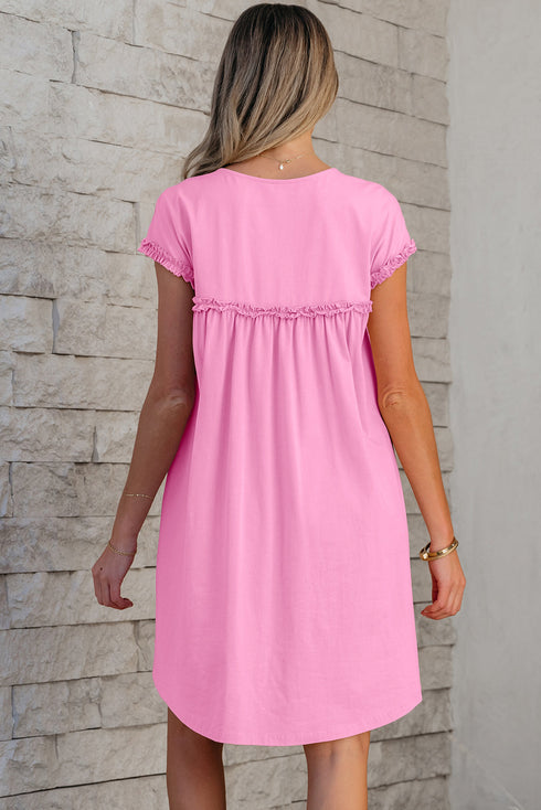 Sweet Tea and Sunshine Frilled Mini Dress