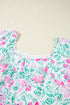 Sweetest Bloom Ric Rac Trim Floral Plus Size Mini Dress