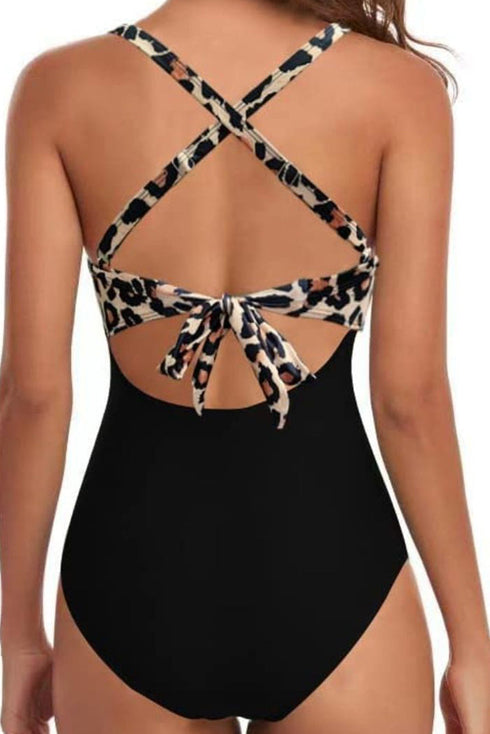 Sweetheart Neckline Twist Front Cutout One Piece Swimsuit