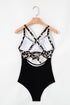 Sweetheart Neckline Twist Front Cutout One Piece Swimsuit