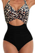 Sweetheart Neckline Twist Front Cutout One Piece Swimsuit