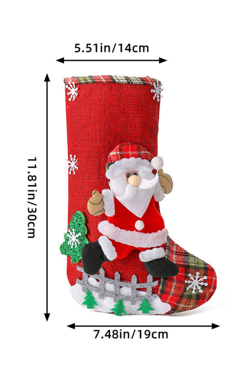 Swirl Sequin Curled Toe Satin Fabric Stocking