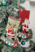 Swirl Sequin Curled Toe Satin Fabric Stocking