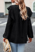 Swiss Dot Eyelet Ruffle Shoulder Long Sleeve Blouse