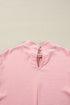 Swiss Dot Long Balloon Sleeve Loose Fit Blouse