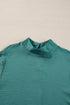 Swiss Dot Long Balloon Sleeve Loose Fit Blouse