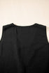Tailored Buttoned Vest Drawstring Wide Leg Pant Sets