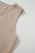 Tailored Buttoned Vest Drawstring Wide Leg Pant Sets