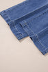 Tailored Center Seam High Rise Wide Leg Jeans