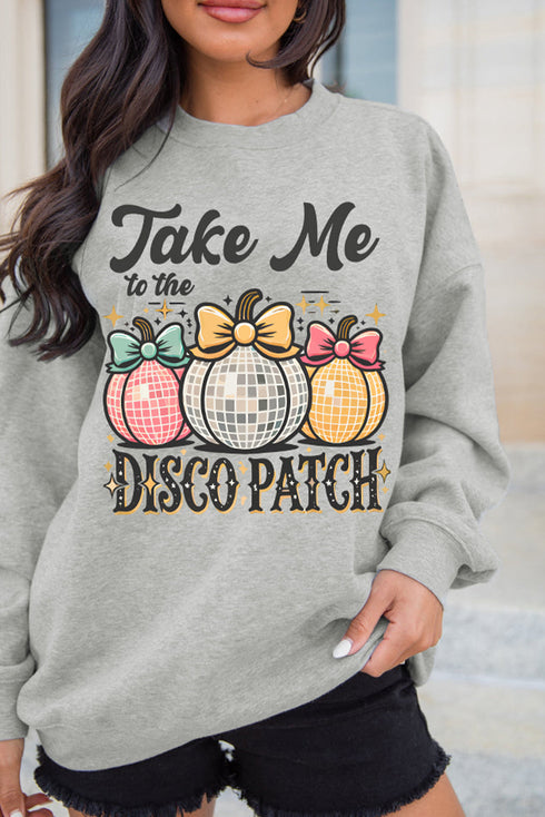 Take Me To The Disco Patch Graphic Sweatshirt