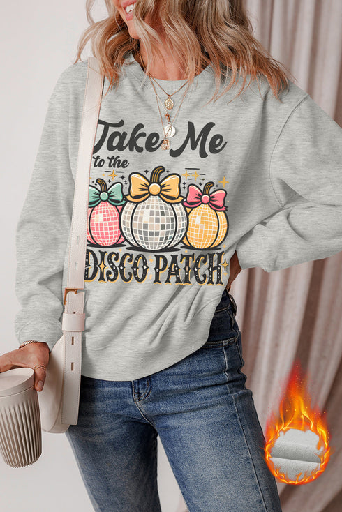 Take Me To The Disco Patch Graphic Sweatshirt