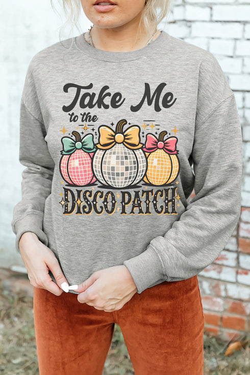 Take Me To The Disco Patch Graphic Sweatshirt
