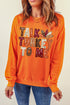 Talk Turkey To Me Graphic Crewneck Sweatshirt