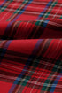 Tartan Plaid Square Neck Puff Sleeve Knot Waist Maxi Dress