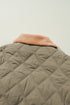 Teddy Collar Flap Pocket Quilted Puffer Jacket