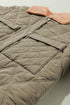 Teddy Collar Flap Pocket Quilted Puffer Jacket