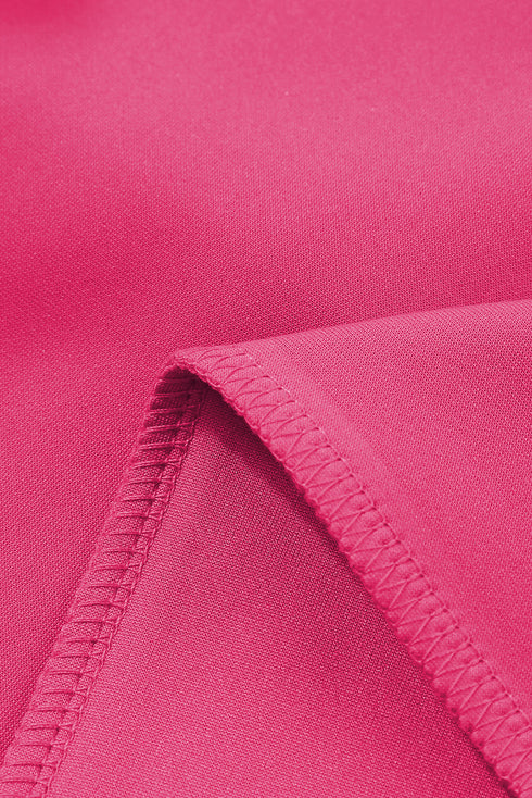 Terry Knit Drawstring Smocked Waist Wide Leg Sweatpants