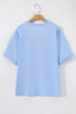 Texas Bow Print Drop Shoulder Half Sleeve Graphic Tee