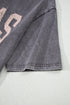 Texas Steer Graphic Mineral Wash Oversized Cotton Tee