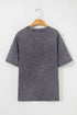 Texas Steer Graphic Mineral Wash Oversized Cotton Tee