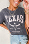Texas Steer Graphic Mineral Wash Oversized Cotton Tee