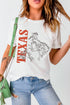 Texas Western Boot Graphic Print Crew Neck T Shirt