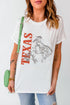 Texas Western Boot Graphic Print Crew Neck T Shirt