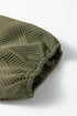 Textured Accent Trim Quarter Zip Bracelet Sleeve Mini Dress
