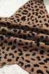 Textured Animal Print Mixed Media Hooded Jacket