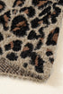 Textured Animal Print Open Front Pocketed Cardigan