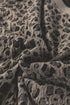 Textured Animal Print Short Sleeve Crew Neck Top