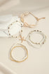 Textured Bead And Sea Life Charm Stackable Bracelets