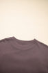 Textured Bow Graphic Relaxed Fit Pullover Sweatshirt