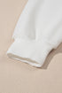 Textured Bowknot Pattern Corded Drop Shoulder Top